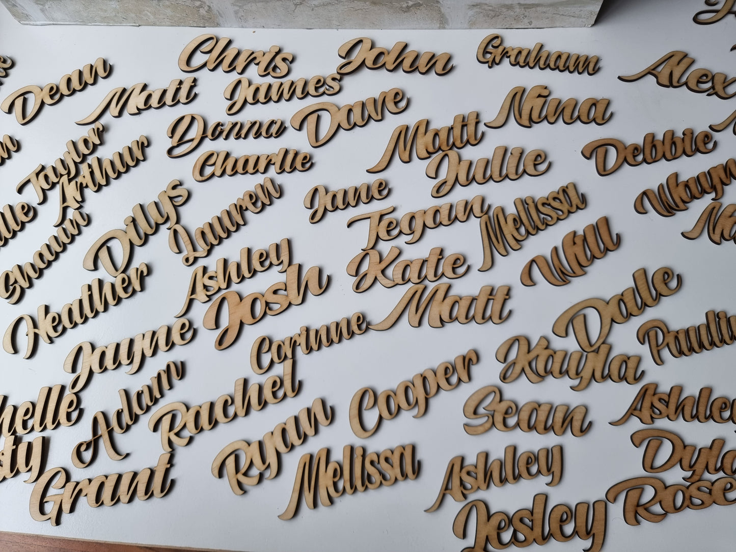 acrylic/wooden names