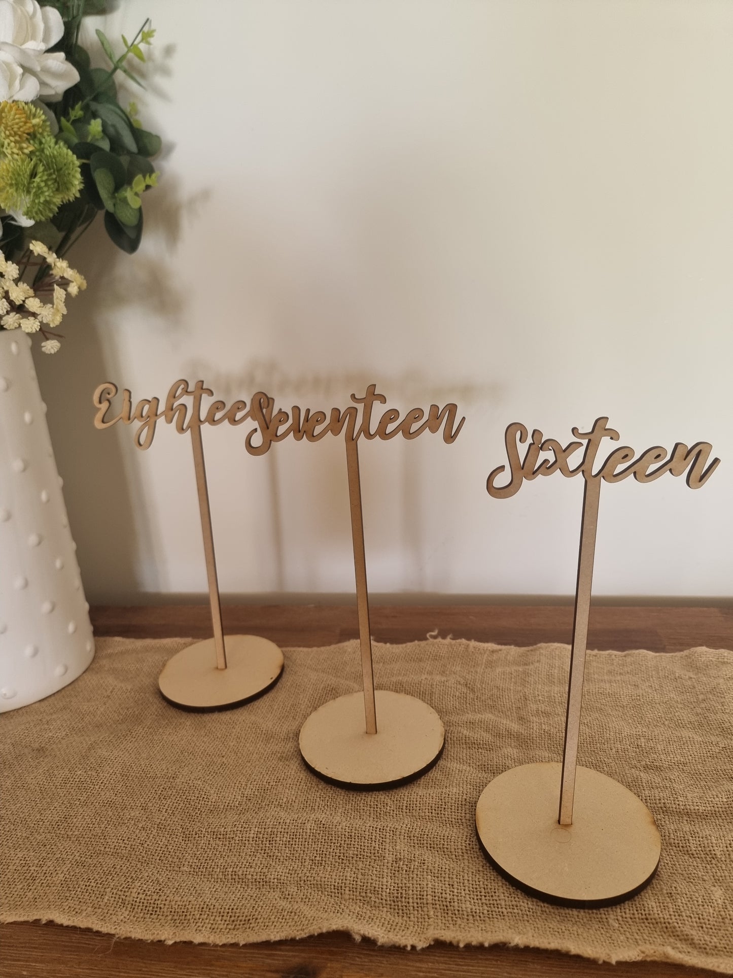 Free Standing Table Numbers
