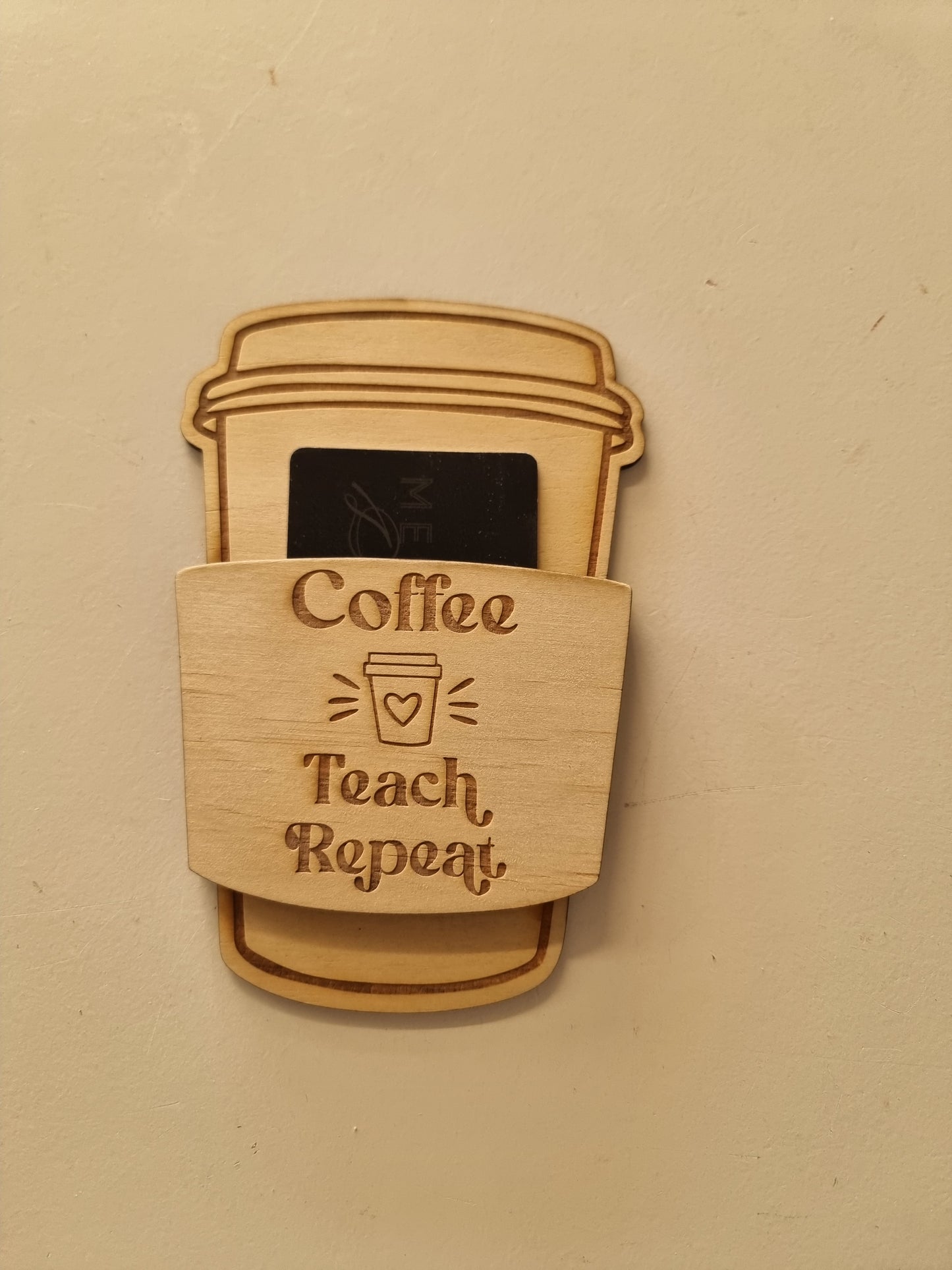 Teachers Appreciation Coffee Cup Gift Card Holder