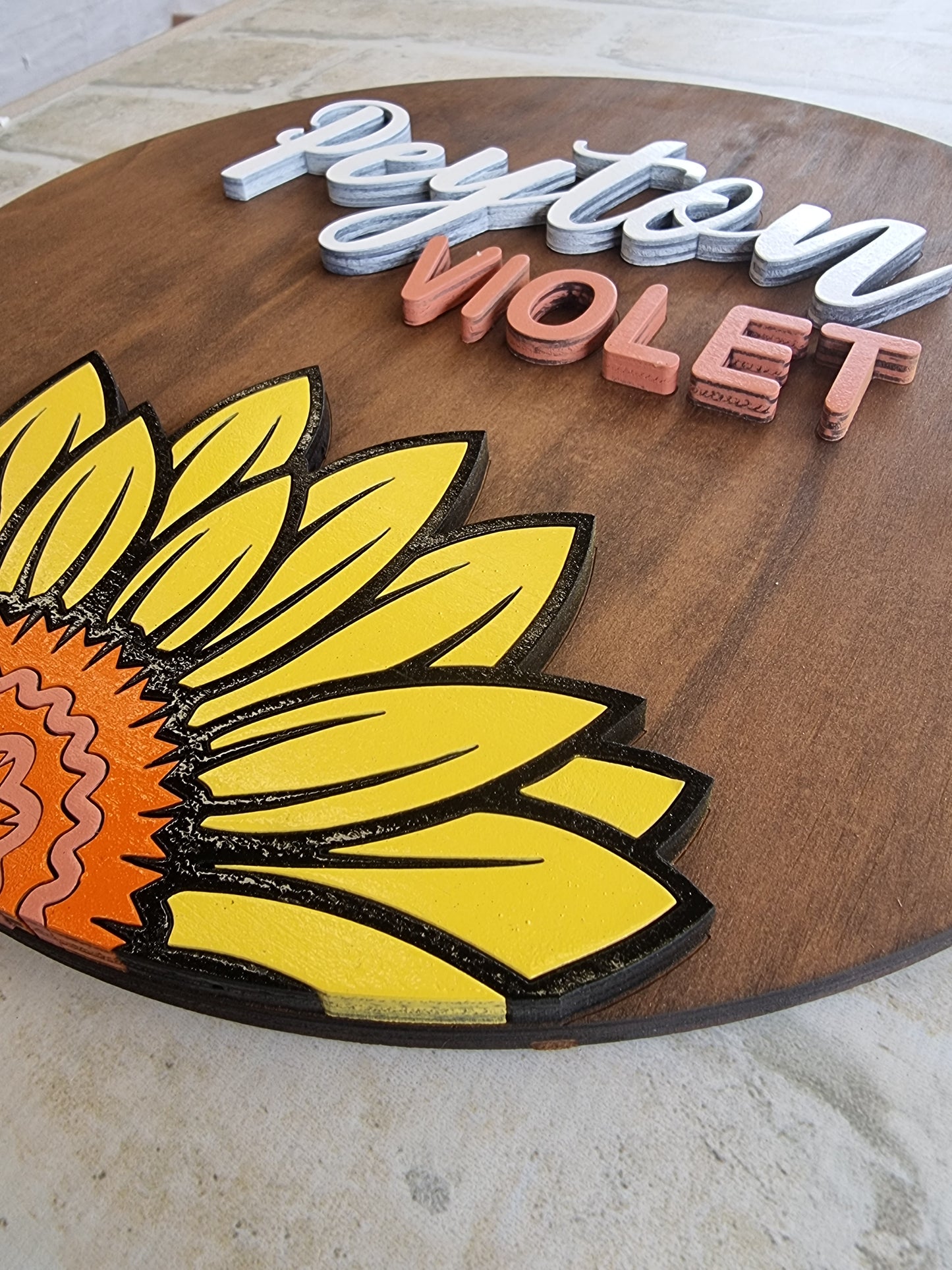 Sunflower Plaque