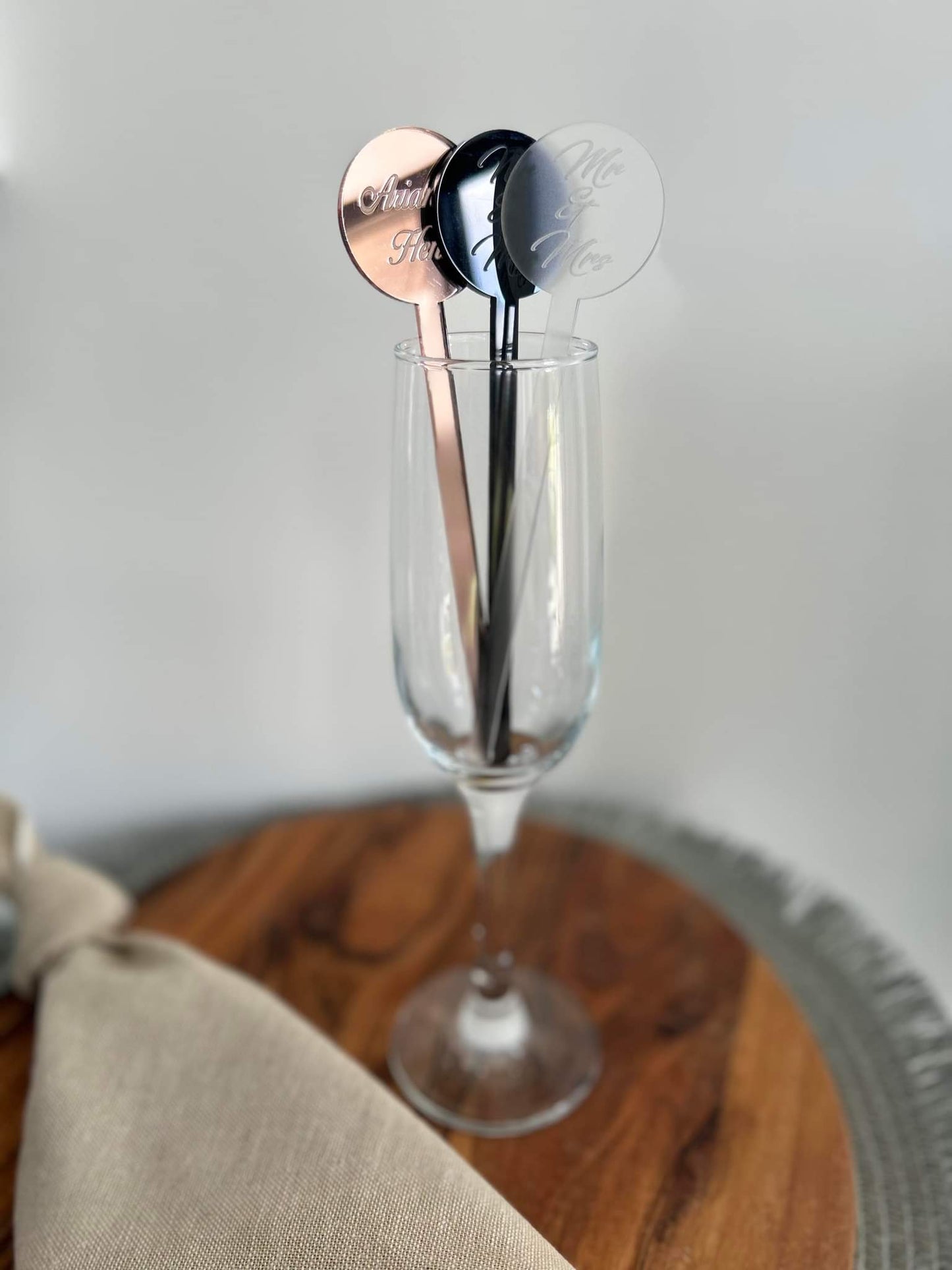 Personalised Acrylic Drink Stirrers