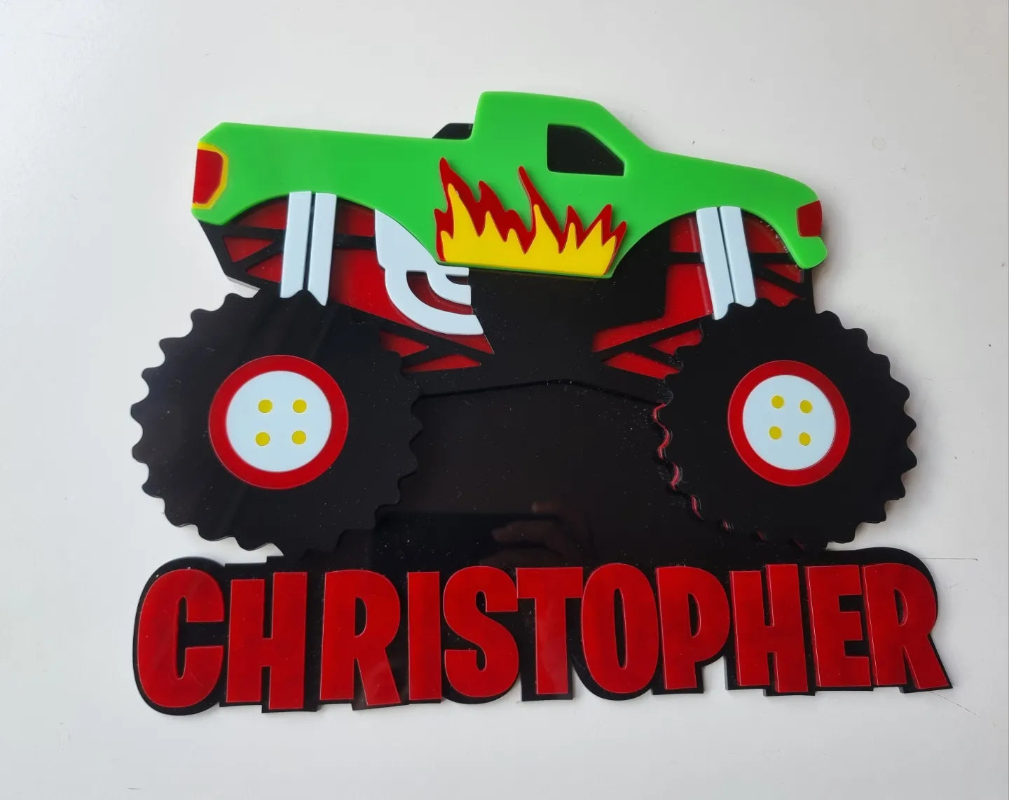 Monster Truck Custom Plaque