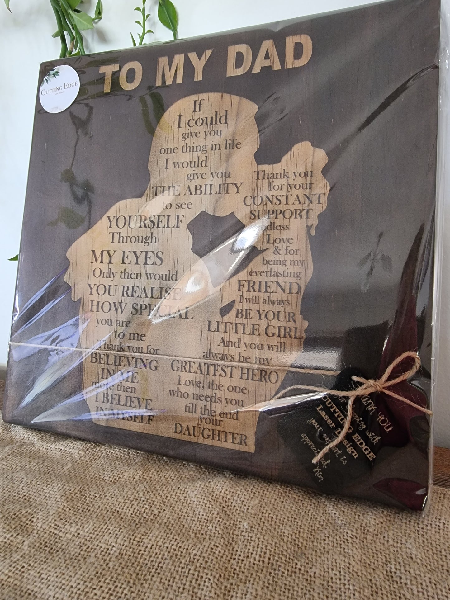 Daddy Daughter Plaque