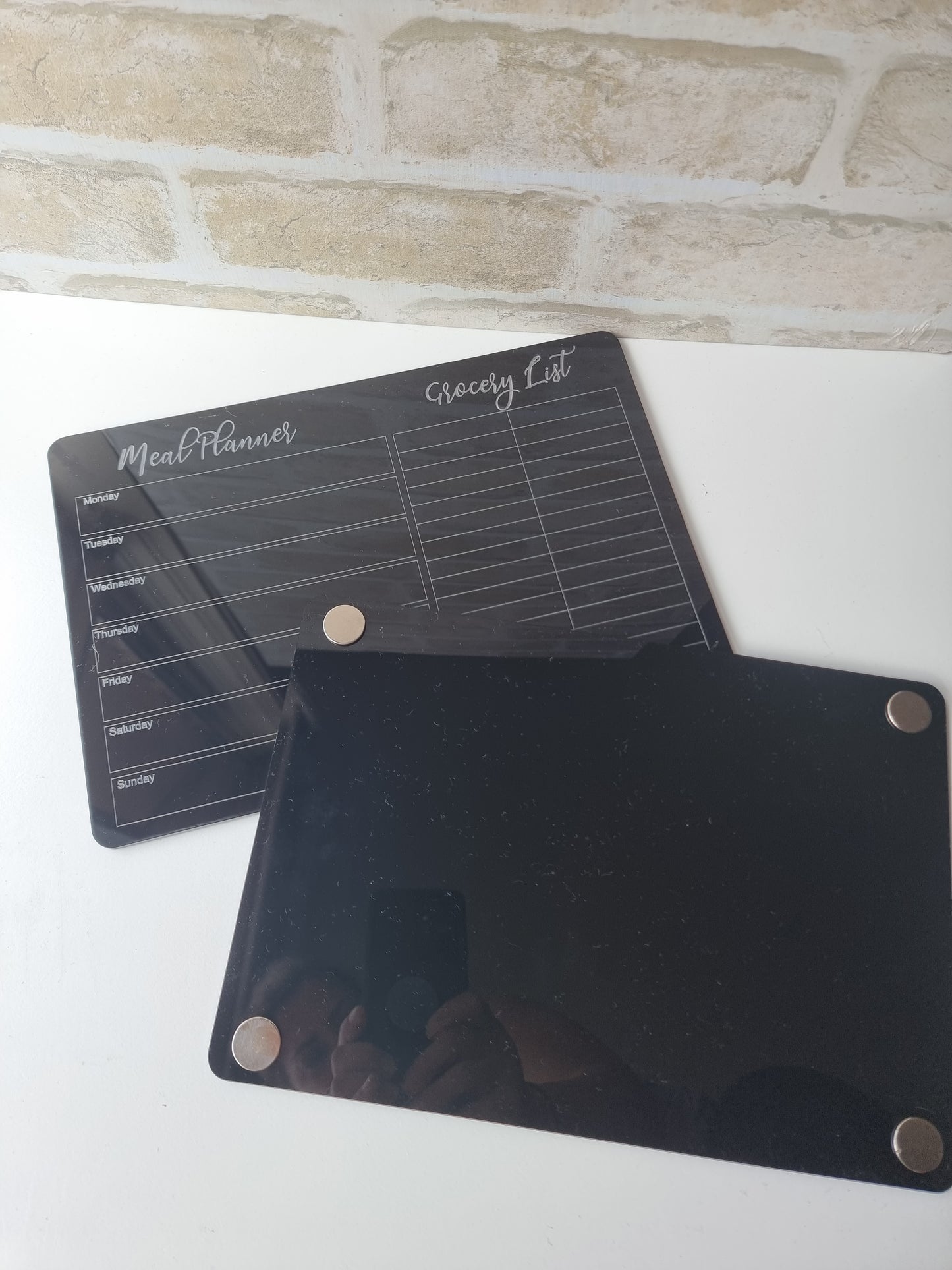 Acrylic Menu Planner