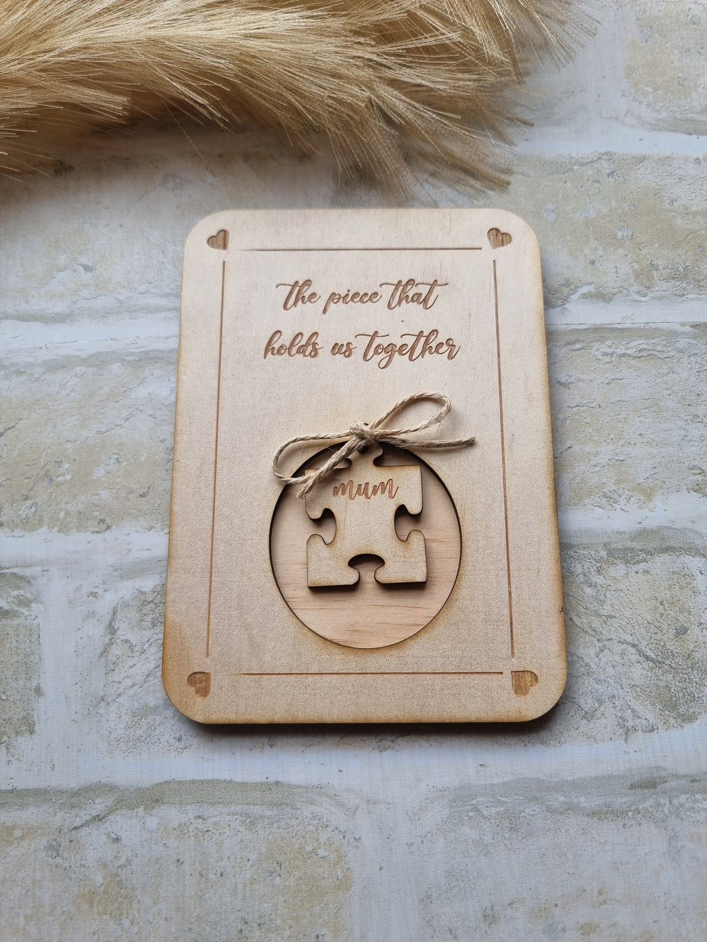 The Piece that holds us together