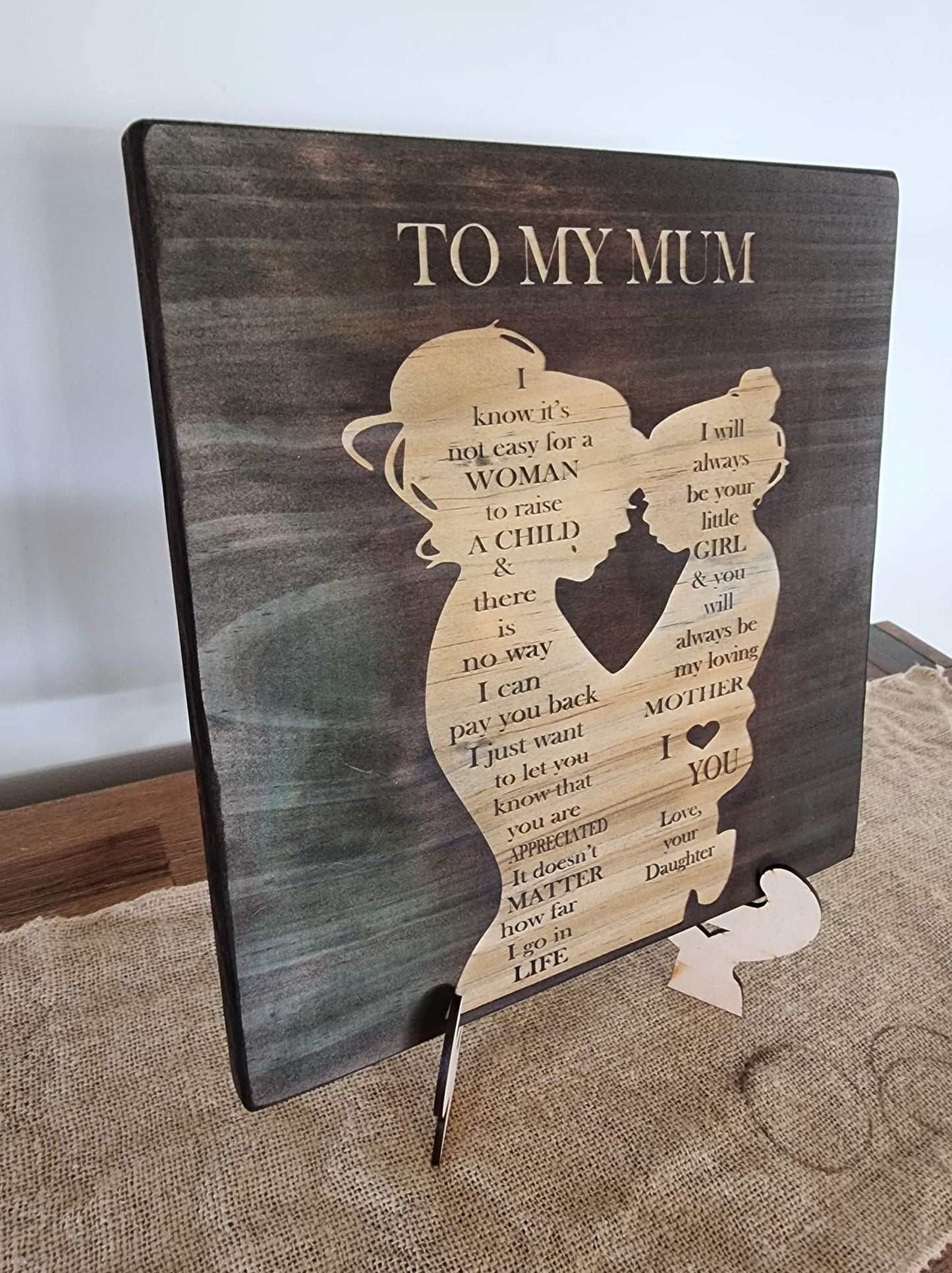 To My Mum Plaque