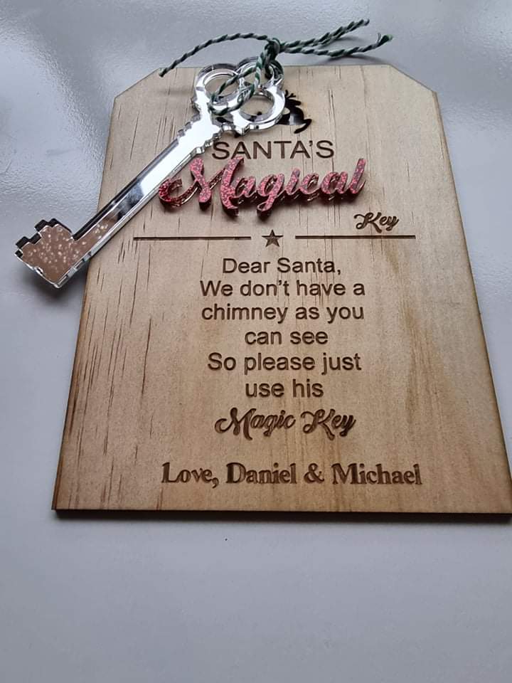 Santa Key. Christmas Decoration