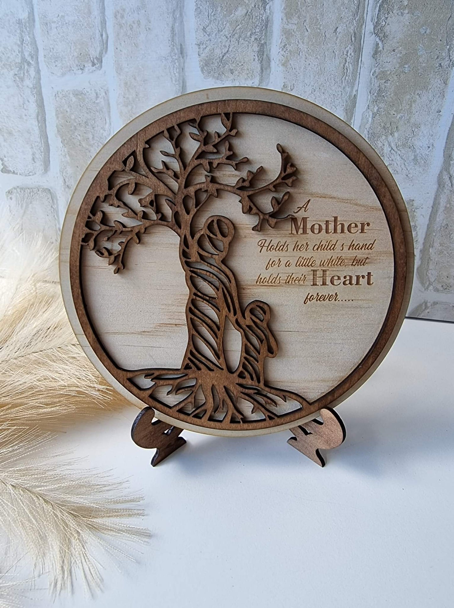 Mother and child plaque