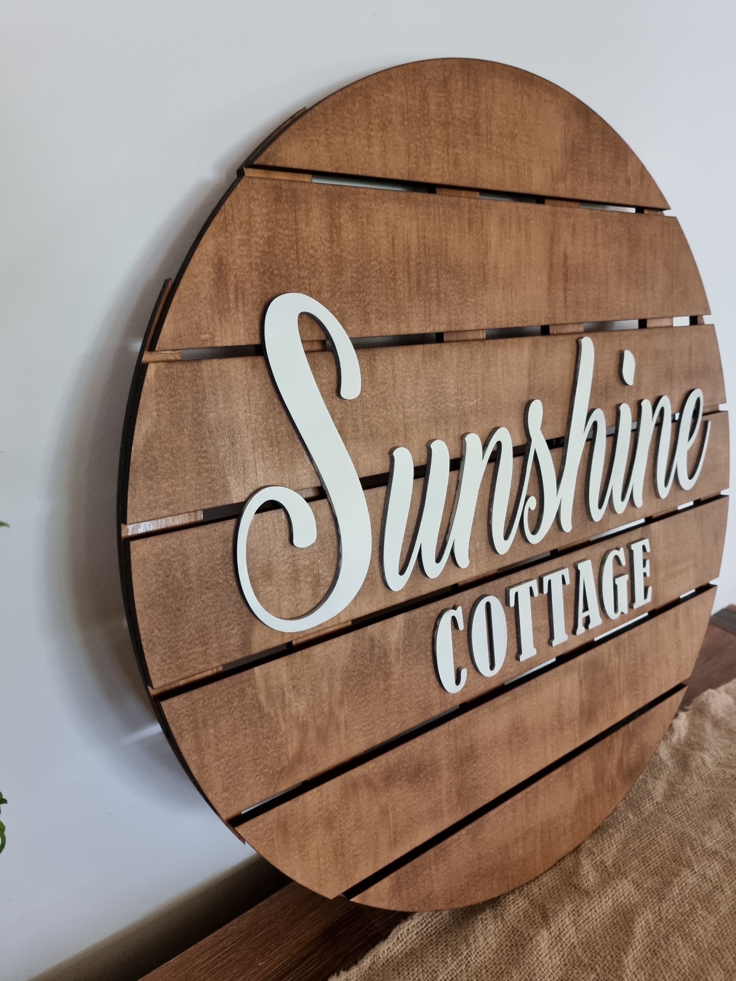 Slat Sign – Cutting Edge Laser Design