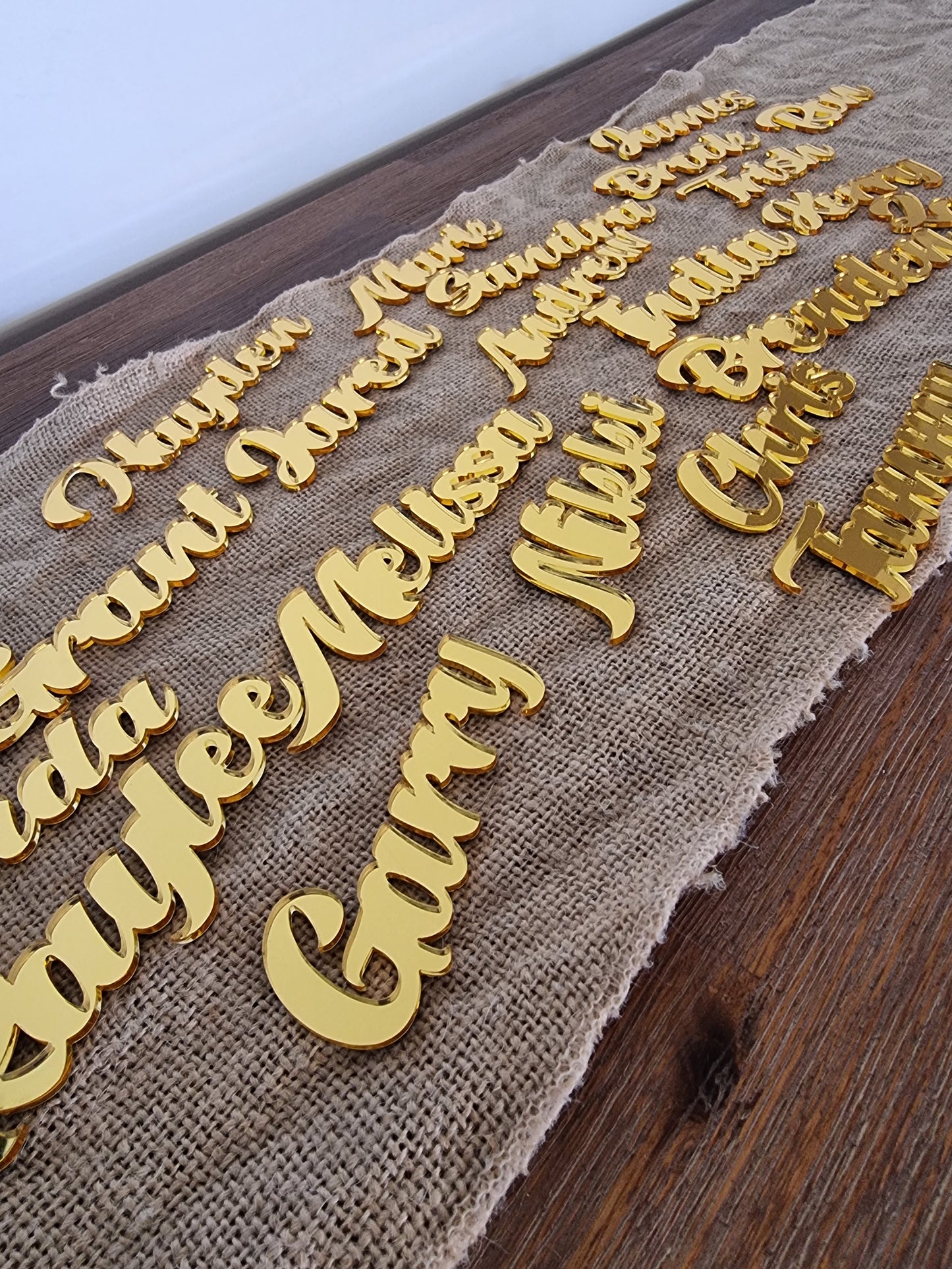 acrylic/wooden names