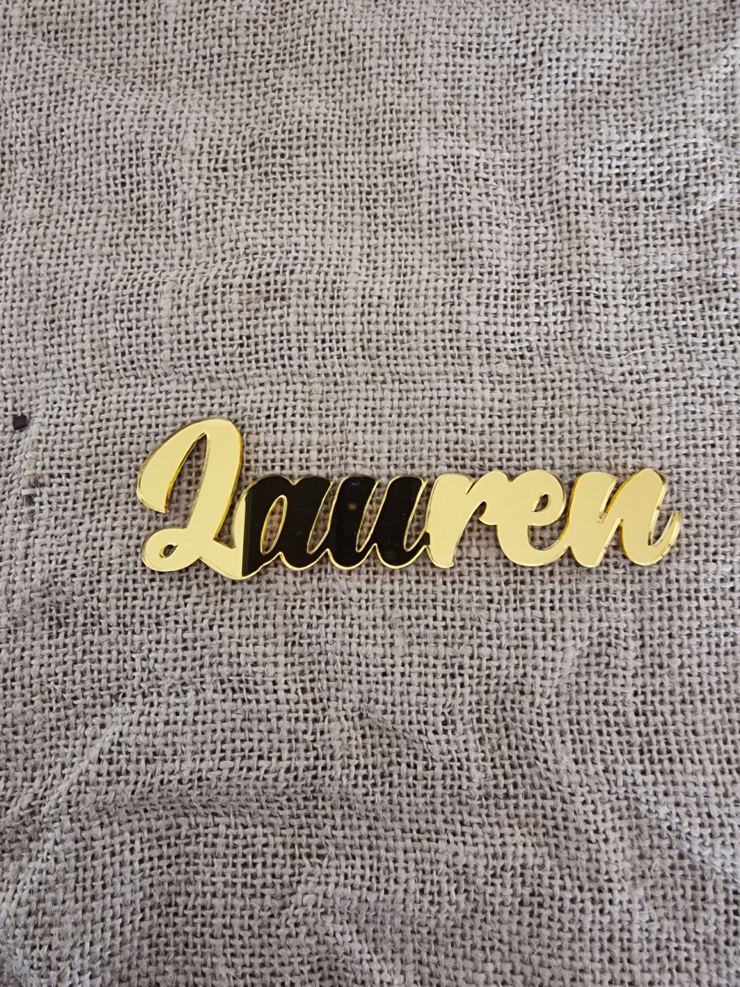 acrylic/wooden names