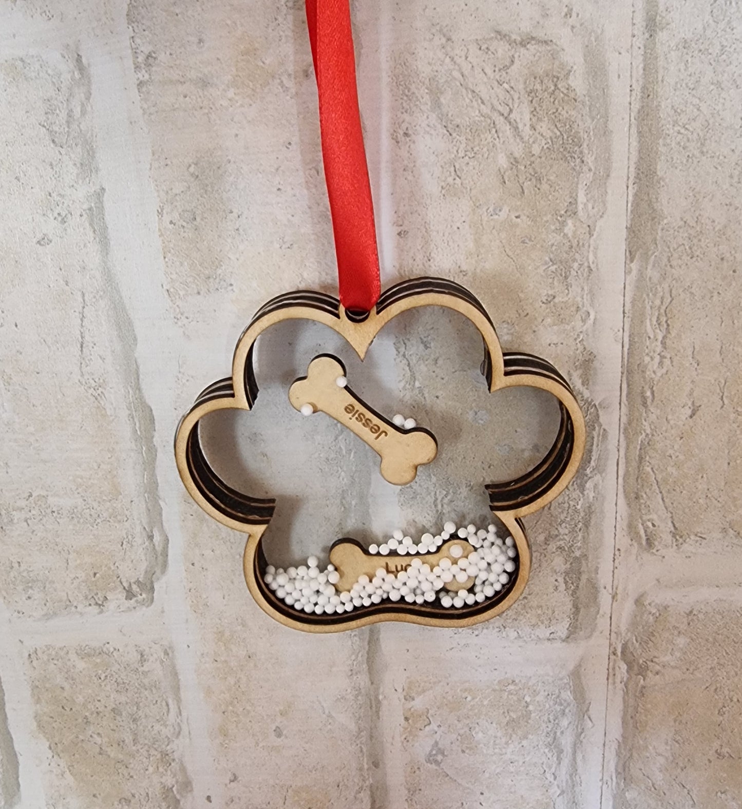 Paw Shape Christmas Snow Globe