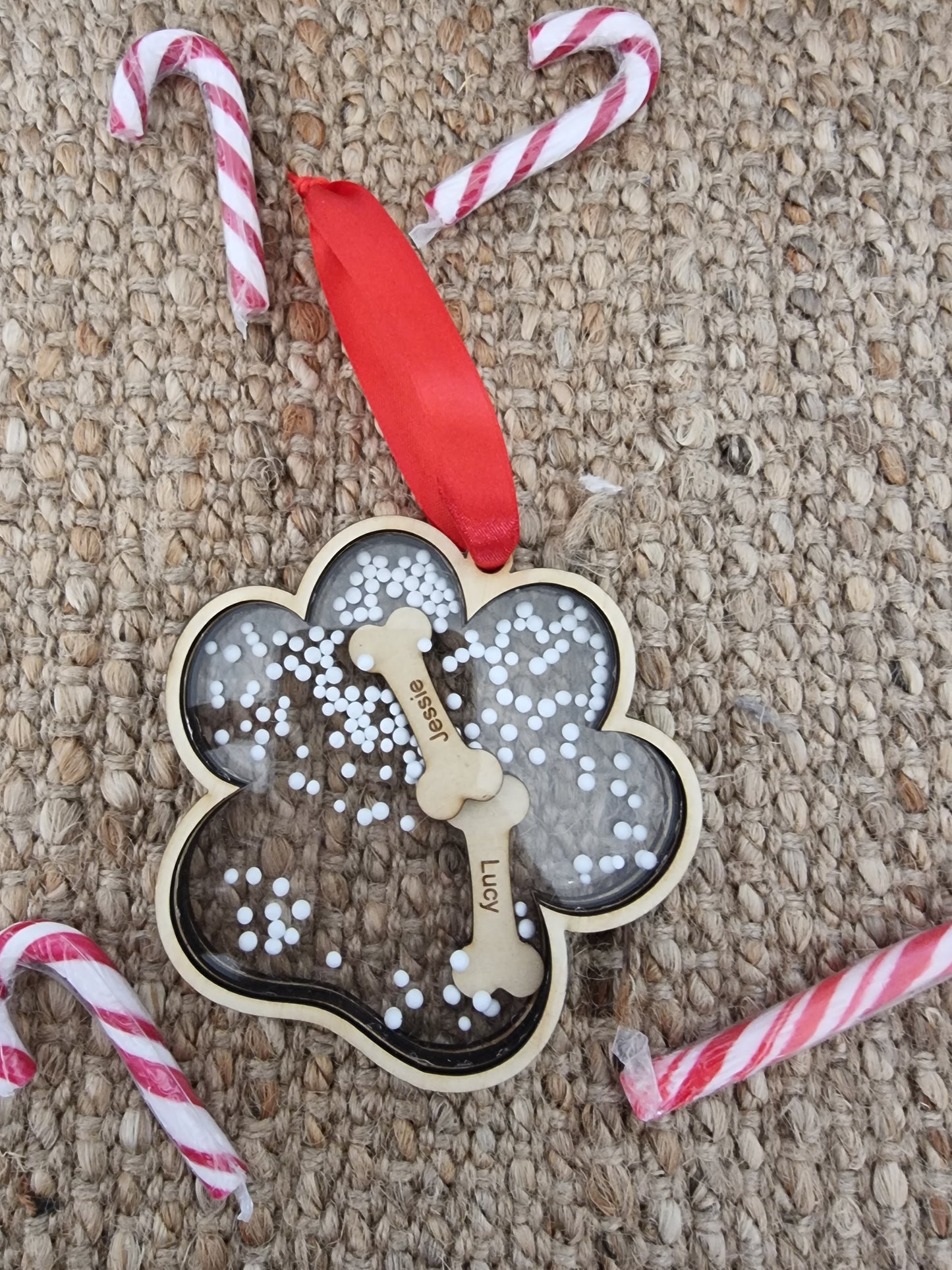 Paw Shape Christmas Snow Globe