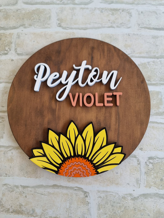 Sunflower Plaque