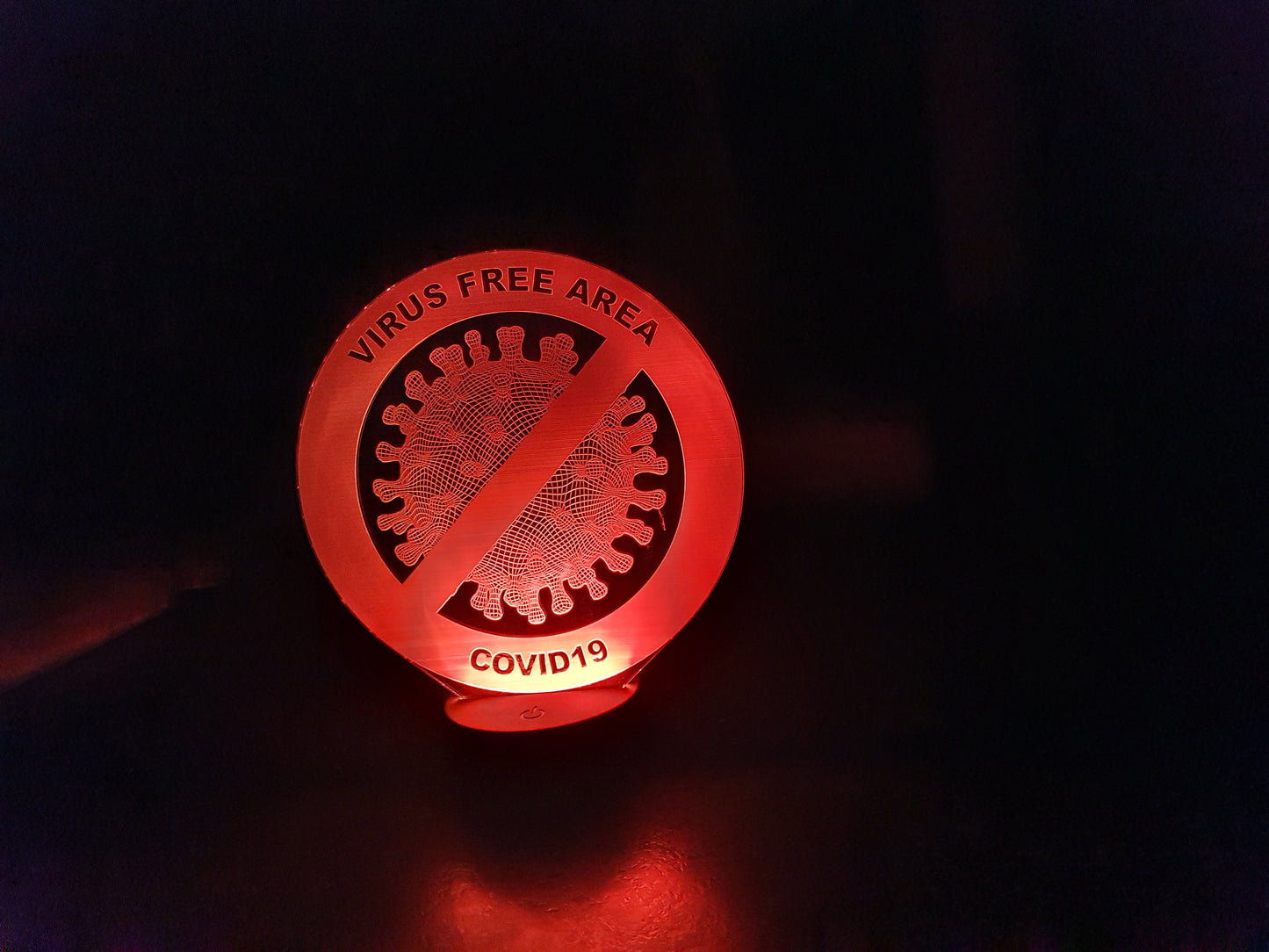 "Covid Free Zone" Light