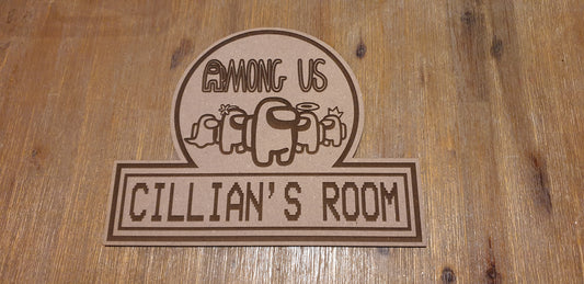 Among Us Door Sign