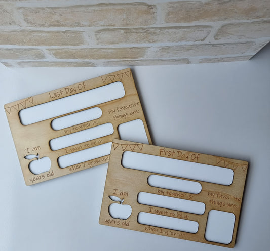 My First Day Plaques