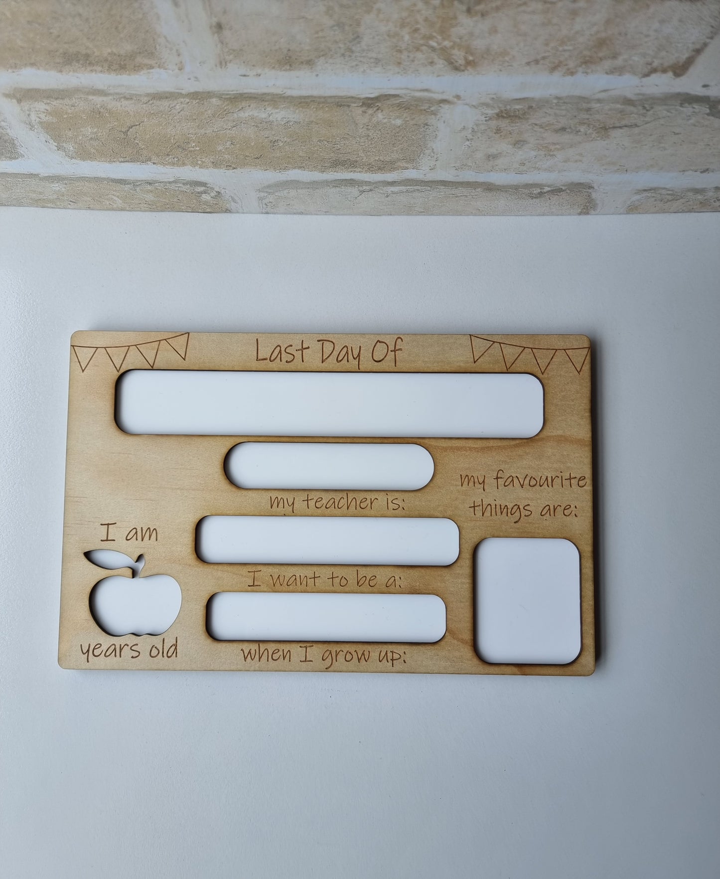 My First Day Plaques