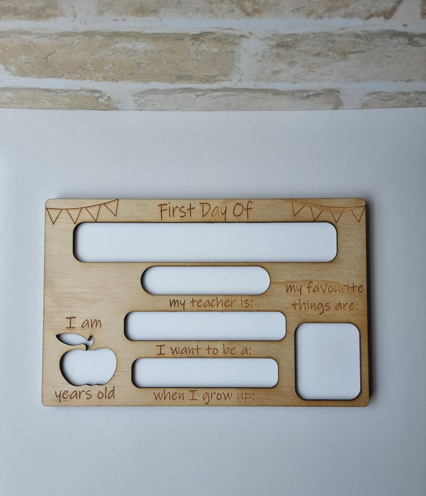 My First Day Plaques