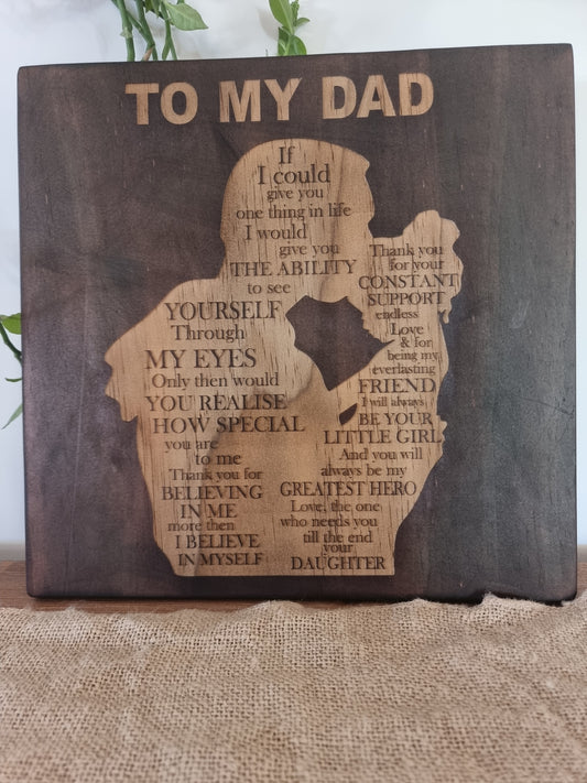 Daddy Daughter Plaque