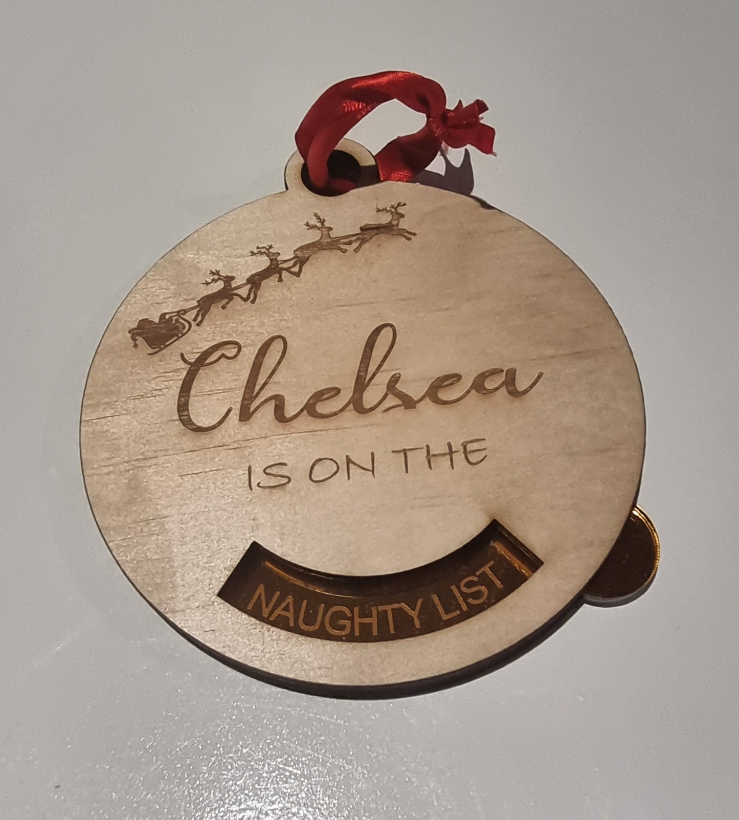 Adjustable Christmas Bauble (Naughty or Nice)