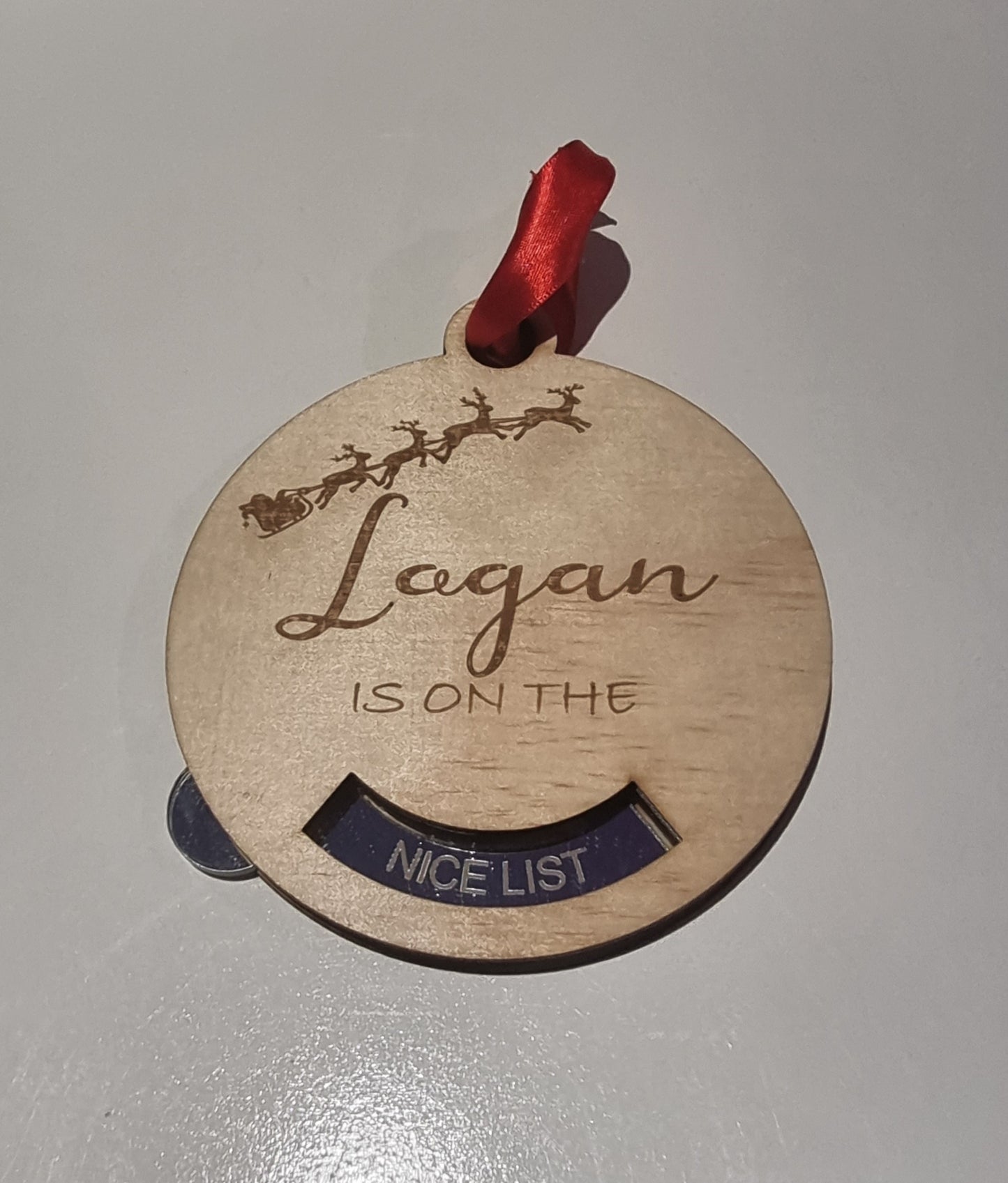 Adjustable Christmas Bauble (Naughty or Nice)