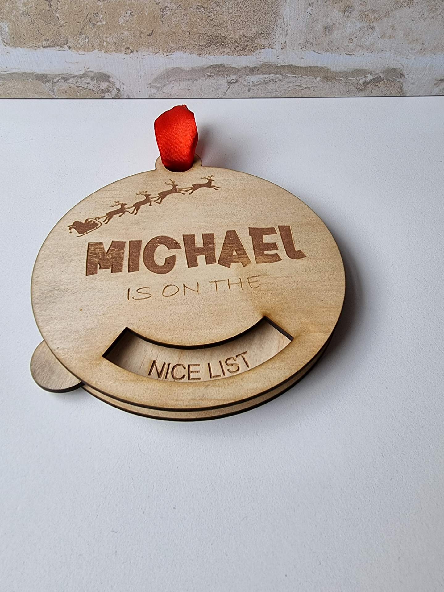 Adjustable Christmas Bauble (Naughty or Nice)