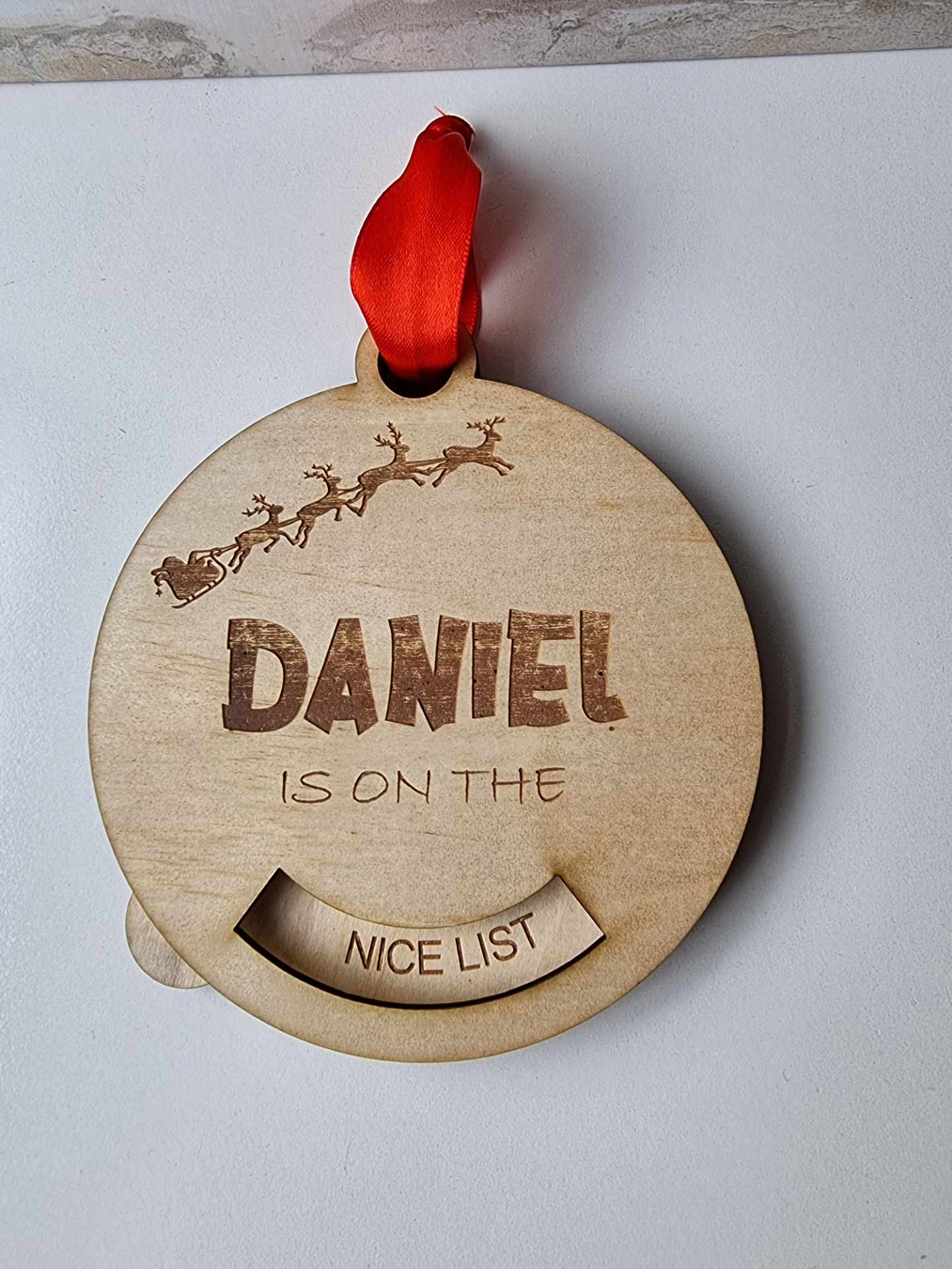 Adjustable Christmas Bauble (Naughty or Nice)