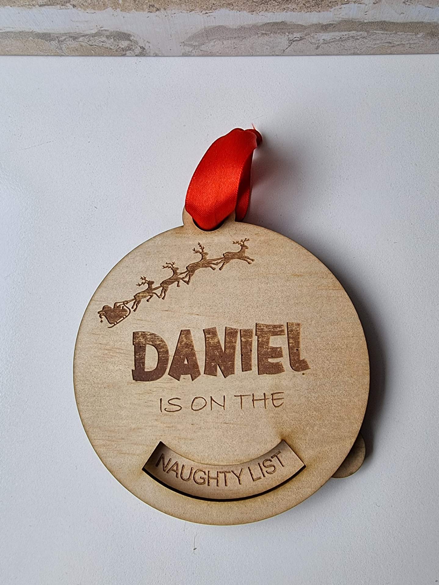 Adjustable Christmas Bauble (Naughty or Nice)