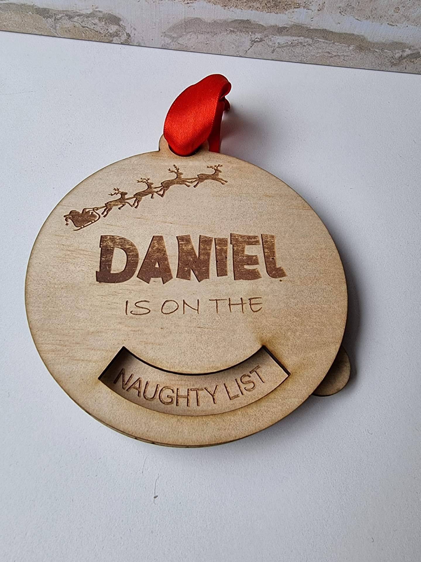 Adjustable Christmas Bauble (Naughty or Nice)