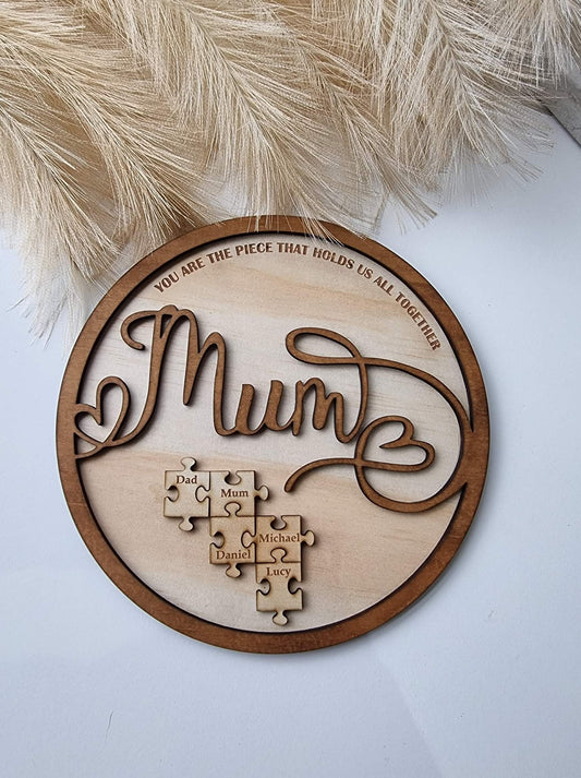 Puzzle Piece Plaque