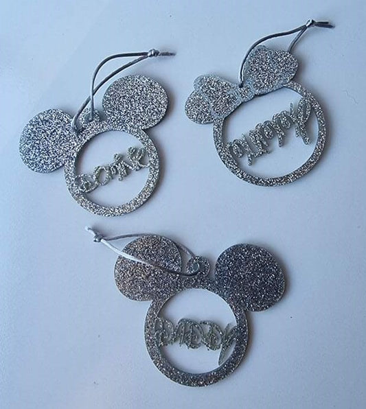 Micky and Mini Mouse Christmas Bauble