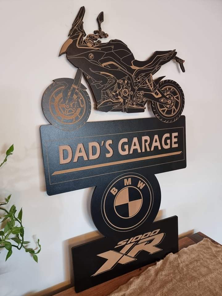 BMW Motorbike Sign