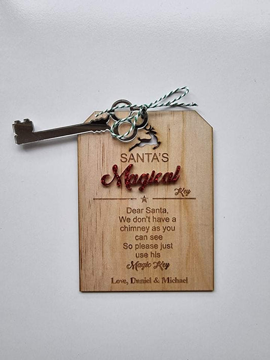 Santa Key. Christmas Decoration
