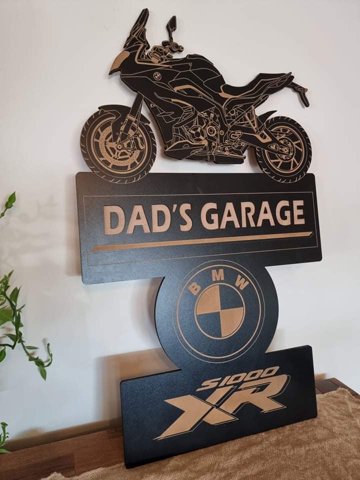 BMW Motorbike Sign