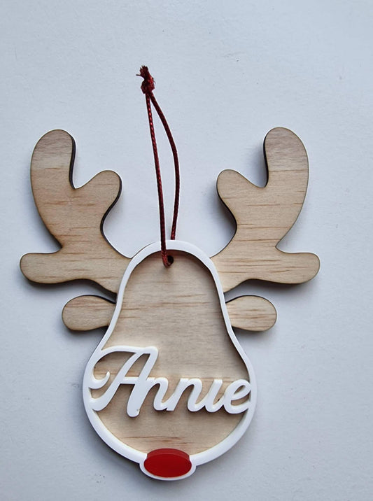 Reindeer Christmas Bauble